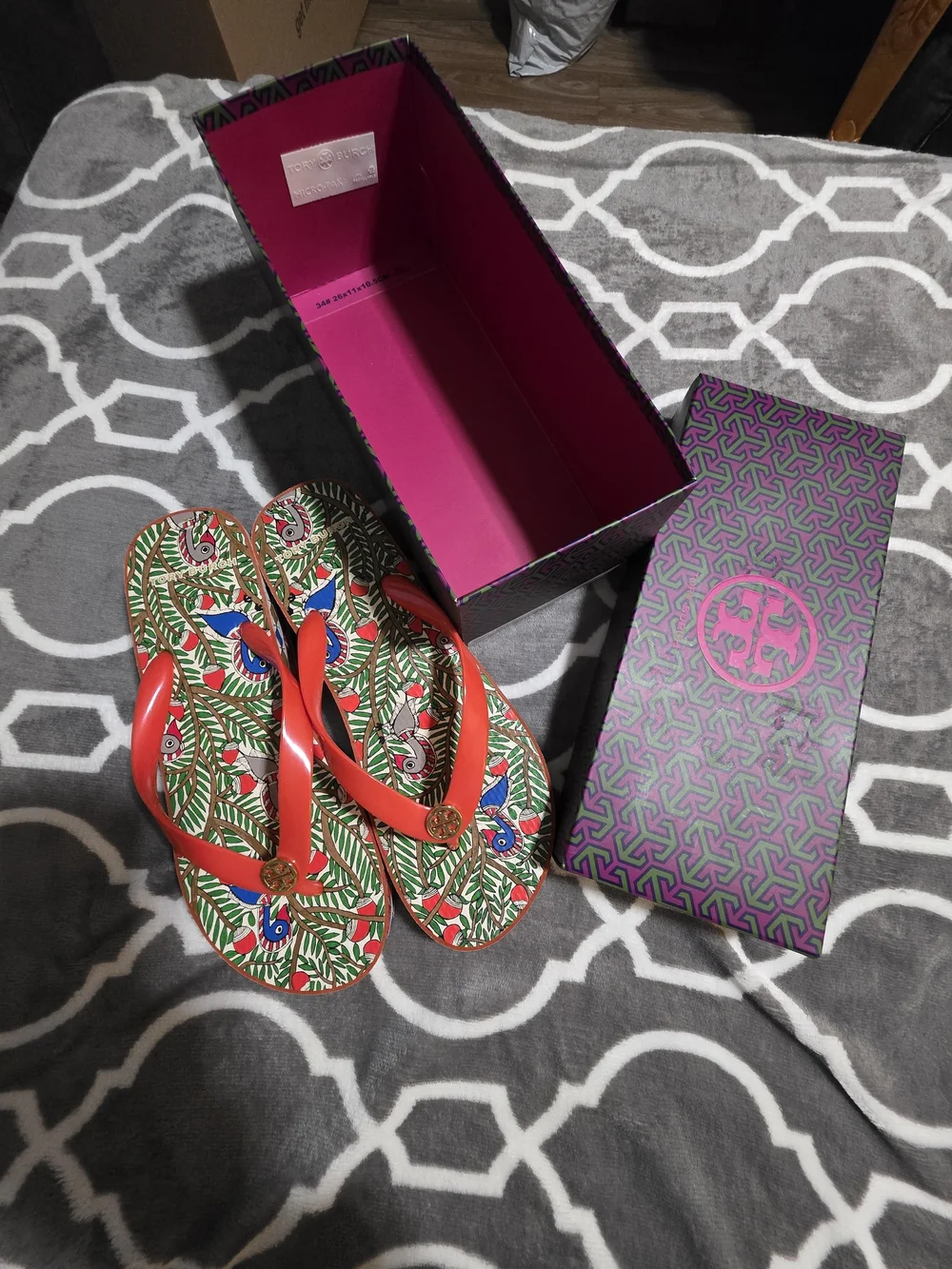 Tory Burch Spicy Orange Wedge Size 7